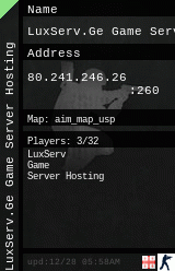 Stats for LuxServ.Ge Game Server Hosting