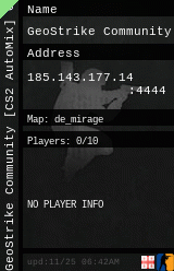 Stats for GeoStrike Community [CS2 AutoMix] GeoStrike.GE