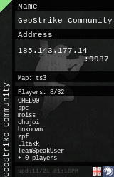 Stats for GeoStrike Community